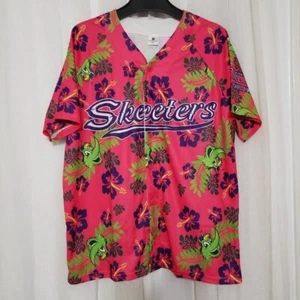 Skeeters Damen hawaiianisches Flora-Knopf-Trikot #21l Knopfhemd Größe XL - Bild 1 von 5
