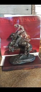 Frederic Remington Rattlesnake Bronze Horse Sculpture - Picture 1 of 4