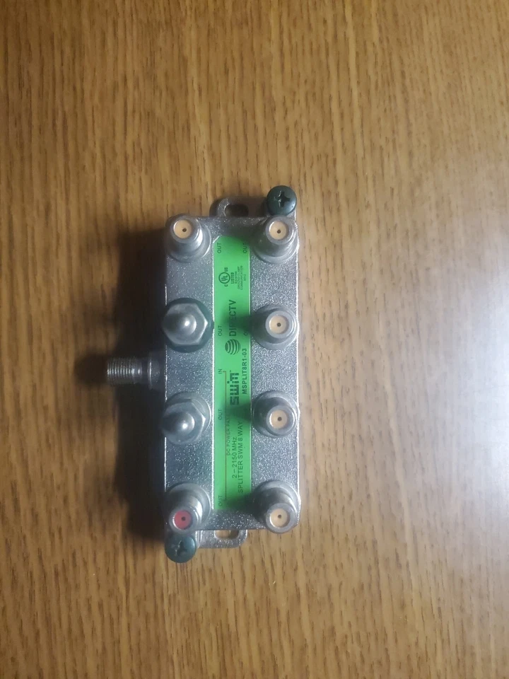 Directv SWM 8 Way Splitter DTV SWiM Satellite 8Way MSPLIT8R1-03 NEW - Image 1 of 1