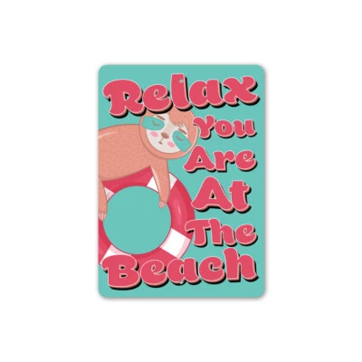 Relax At The Beach Metal Sign - Image 1 of 4