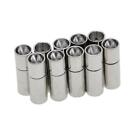 10pcs Leather Cord Glue In Bayonet Push Tube Bracelet End Clasp Findings 5mm