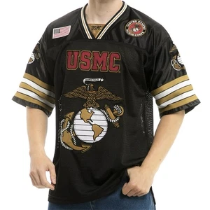 Rapid Dominance Marine Corps Jersey Mens Size XL Black USMC Embroidered - Picture 1 of 12