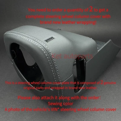 PORSCHE 911 991  981 982 718 CXX LEATHER  COVERS BLACK LEATHER & STITCHING NEW！ - Image 1 of 4