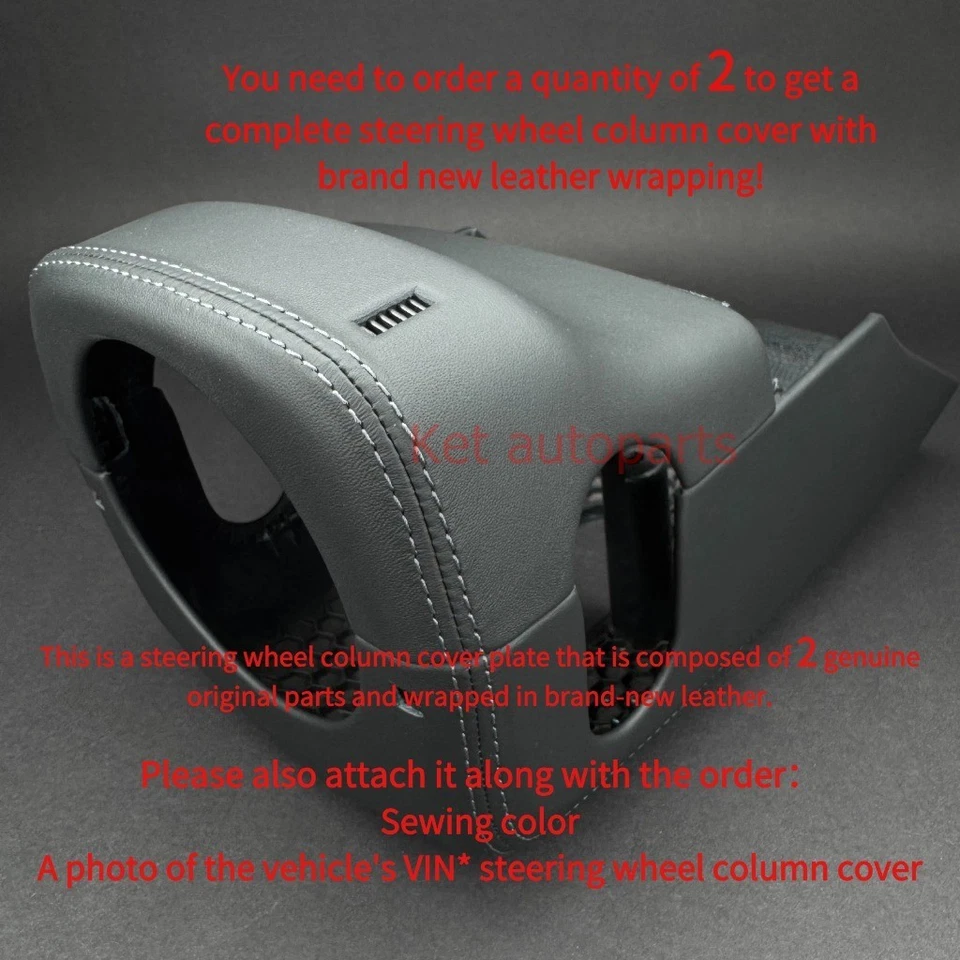 CUBIERTAS DE CUERO PARA PORSCHE 911 991 981 982 718 CXX CUERO NEGRO Y COSTURAS ¡NUEVAS! Foto 1 de 4