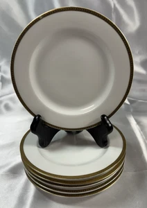 VTG Hutschenreuther LHS Selb Bavaria Gold Laurel 6.5" Dessert Plate 6 Available - Picture 1 of 9
