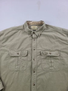 Camisa Gamuza Cabelas Para Hombre 3XL Alta Cazadora Exterior Algodón Bolsillos - Imagen 1 de 8