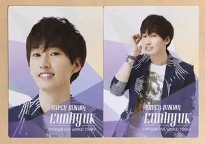 Super Junior Eunhyuk Hyuk Smtown 2012 Tokyo Japan Trading Card Set Of 2 Limited - Imagen 1 de 3
