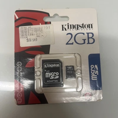 Kingston 2GB Micro SD Memory Card SDC/2GB - New Sealed - Image 1 of 2
