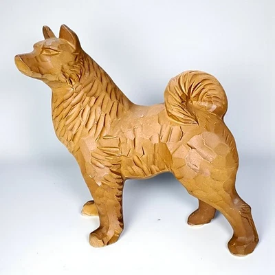Japanese HACHIKO Shiba Inu Dog Kawii Zodiac Pottery Lucky Charm Okimono Art S33 - Image 1 of 4