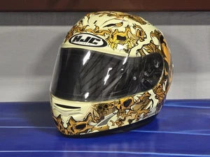 HJC Helmets FS-15 Terror Flaming Skull Motorcycle Helmet Size M - Picture 1 of 6