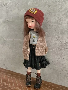 BJD Puppenkleidung Outfits Vintage Mantel Rock Hut für Blythe 1/6 BJD Puppe ob22 - Bild 1 von 6