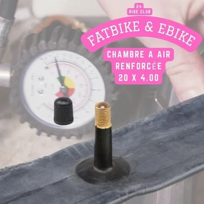 VEE TIRE CO Chambre à air renforcée 20 x 4.0 | Fatbike & E-Bike – Valve Schrader AV
