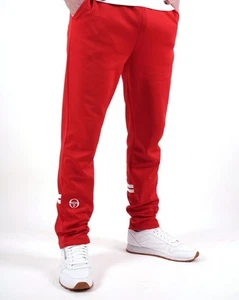 Sergio Tacchini Zip Bottom Track Pants Dark Red - Picture 1 of 4