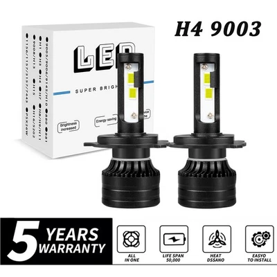 Faro LED H4/9003 bombillas blancas haz alto/bajo para Lexus LS400 1993-1997 2 piezas Foto 1 de 4