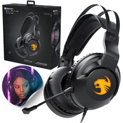 Kabelgebundene Gaming-Ohrhörer mit Mikrofon ROCCAT Elo 7.1 USB - Bild 1 von 4