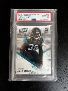 2016 Jalen Ramsey Kickoff Day Thick Stock /50 PSA 10 GEM MINT #62 - Bild 1 von 2