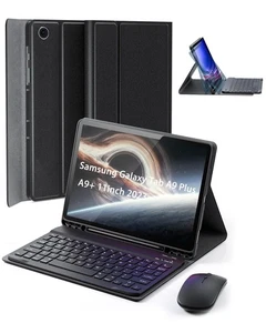 Hülle Tastatur für Samsung Galaxy Tab A9 Plus / A9+ 11 Zoll 2023 - Maus und Detac - Bild 1 von 2