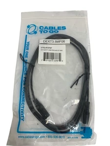 Cable de extensión estéreo M/F Cables To Go DEXT3,5 MF 6 pies 3,5 mm - Imagen 1 de 2