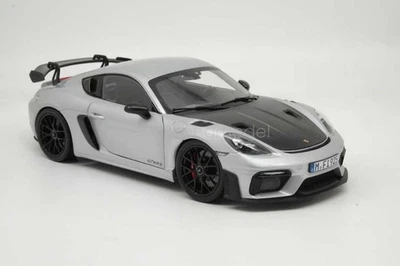 Norev 1/18 Porsche 718 GT4 RS Diecast Model Cars Silver White Black cover Gift - Image 1 of 4