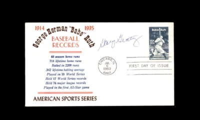 Gary Gentry JSA Signed FDC 1983 First Day Cover Cache Babe Ruth Autograph - Image 1 of 3