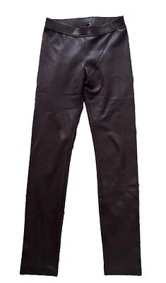 Leggings pequeños Hale Bob marrón aspecto cuero súper suave Foto 1 de 3