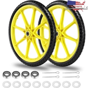 Carretilla de repuesto de rueda de neumático sin plano de 20 pulgadas para césped carros utilitarios nuevos - Imagen 1 de 7