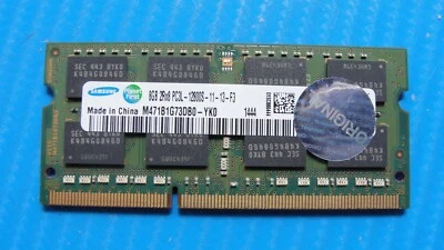 Lenovo Y70-70 Samsung 8GB PC3L-12800S SO-DIMM Memory RAM M471B1G73DB0-YK0 - Image 1 of 2