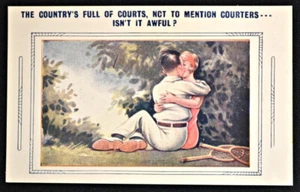 Tennis Comic Postcard PC Circa 1930s Unused Bamforth #13563 - Picture 1 of 1