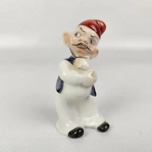 HEREND Ungarn 1947 Schneewittchen Zwerg mürrisch handbemalt Porzellan Figur - Bild 1 von 8