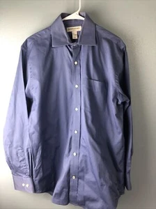 Banana Republic Dress Shirt Men’s medium  Blue Long Sleeve Cotton Button-down - Picture 1 of 7