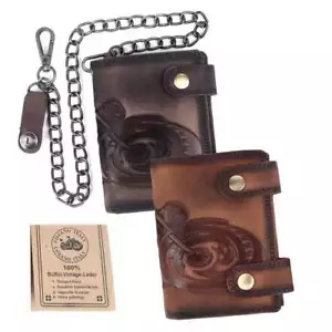 Geldbörse Geldbeutel Portemonnaie Büffelleder RFID Vollleder Herren Börse Leder - Bild 1 von 10