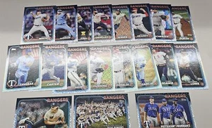 RANGERS 2024 TOPPS ALL STAR FOIL TEAM SET (19 CARDS) - Picture 1 of 1