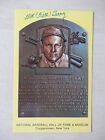 Bill Terry Autographed 3 1/2&quot; X 5 1/2&quot; Hall Of Fame Postcard