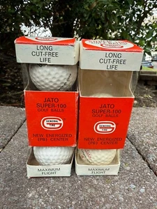 Vintage Jato General Tires "Super-100" Golf Balls.....2 Sleeves Unused...5 Balls - Picture 1 of 5