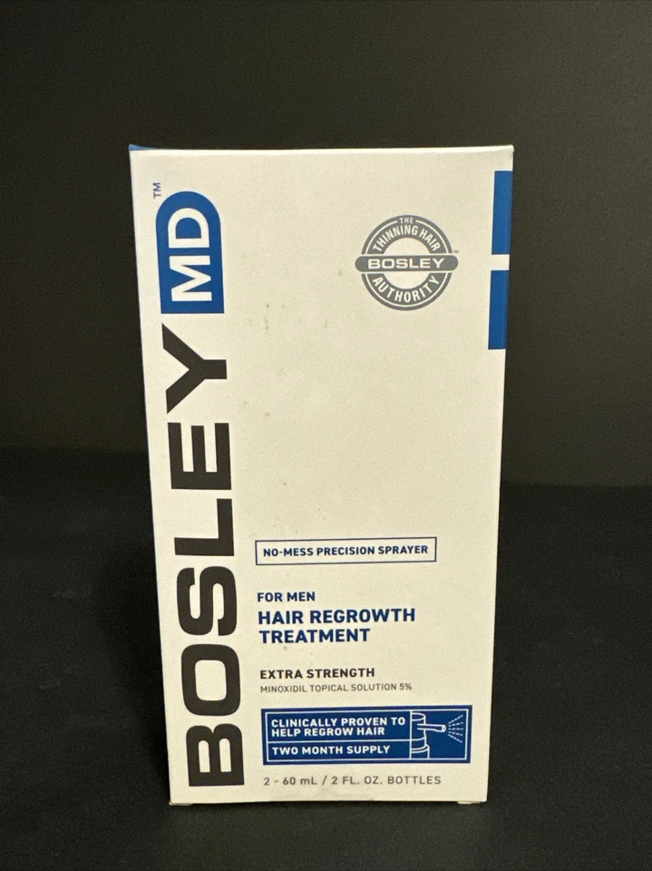 2x BOSLEY MD Hair Regrowth Treatment for Men(2 Month Supply/ea)Read Description! - Image 1 of 4