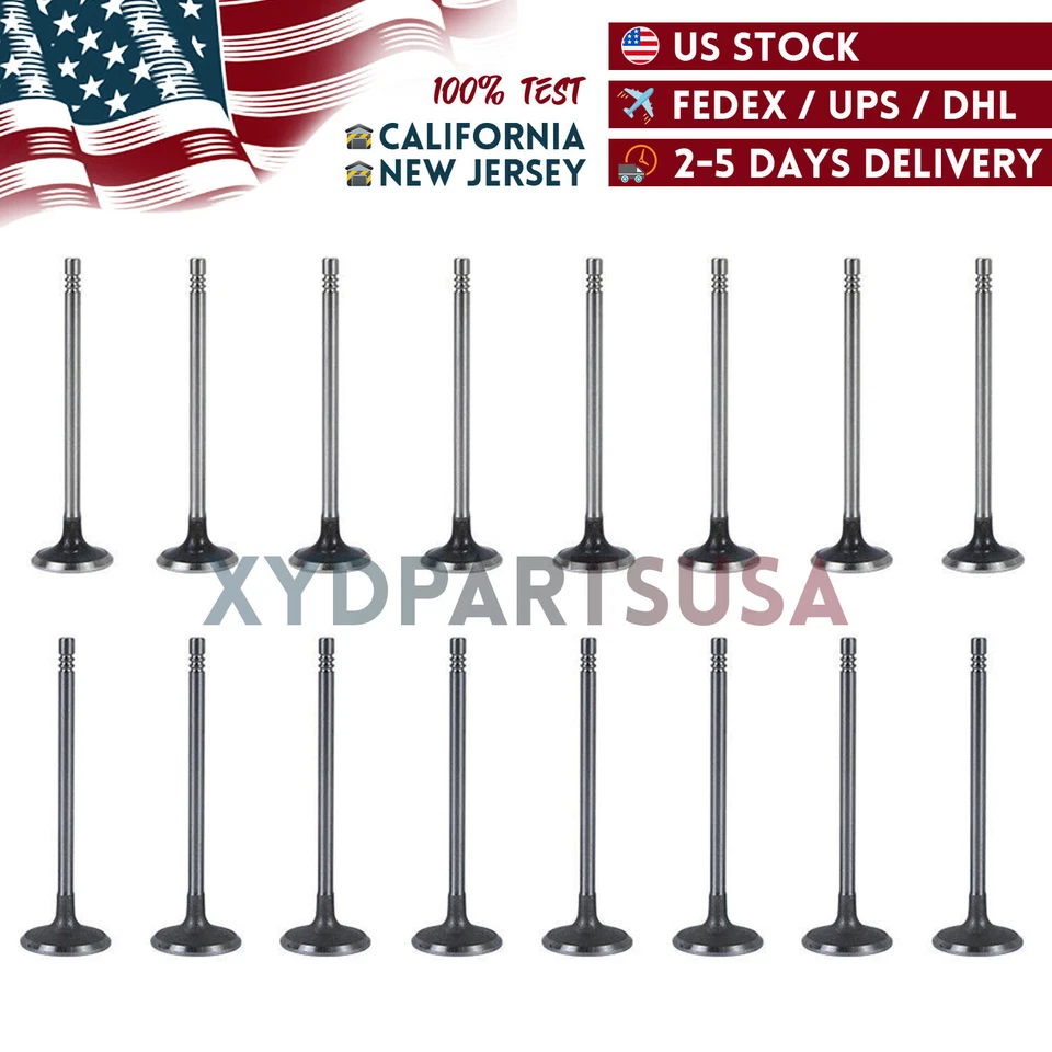 Válvulas de escape de admissão para 2011-2015 Chevrolet Cruze 1.4L L4 DOHC Turbo 16 válvulas - Imagem 1 de 4