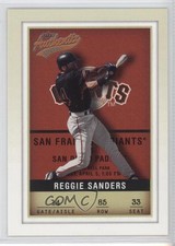 2002 Fleer Authentix Reggie Sanders #85