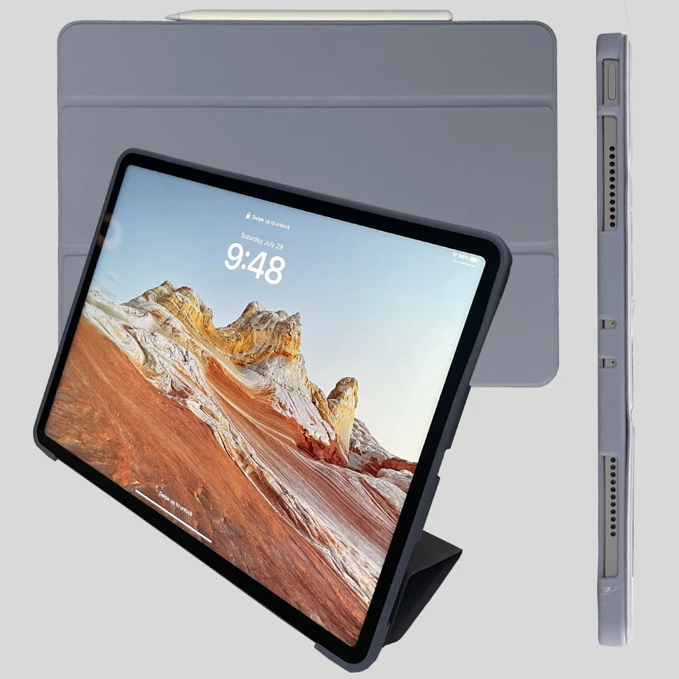 Funda delgada plegable Apple iPad Pro/Mini/Air 2021 y antigua, varios colores Foto 1 de 3
