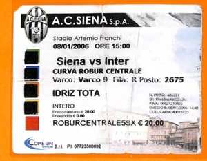 C2090- Vecchio BIGLIETTO PARTITA CALCIO- 2006 SIENA VS INTER - Imagen 1 de 1