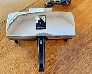 SUNBEAM PARTY GRILL MODEL 870 VINTAGE CHROME SANDWICH PANINI PRESS Works Well! - Picture 1 of 9