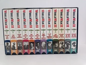 Vintage World War 2 WW2 12 VHS Tape Set Frank Capra's Award Winning Documentary - Picture 1 of 8