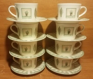 Pfaltzgraff Portfolio NATUREWOOD Cups & Saucers, 8 sets, Excellent - Picture 1 of 11