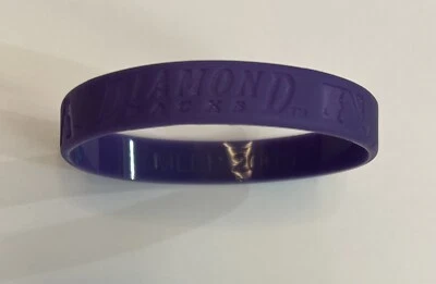 Arizona Diamondbacks Purple Single Rubber Silicone Wristband MLB Licensed - Image 1 of 3