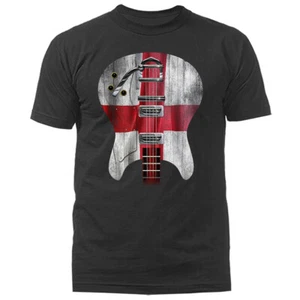 Camiseta gráfica Guitar Body Flag England Music Band - Imagen 1 de 17