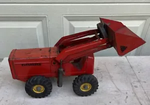 Vintage Nylint Red Pressed Steel Hough Payloader Front End Loader Tractor Toy - Picture 1 of 5