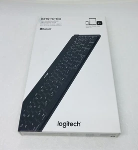 Logitech Keys-to-Go Portable Wireless Keyboard Bluetooth Slim Black 36 - Photo 1/9