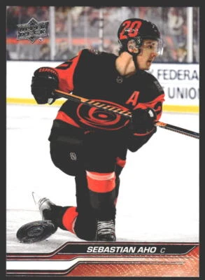 Sebastian Aho #30 2023-24 Upper Deck Carolina Hurricanes - Image 1 of 2
