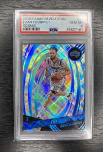 2016-17 Panini Revolution #30 Evan Fournier Cosmic /100 PSA 10 Pop 1
