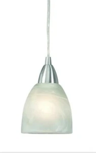 2x MARKSLÖJD Line 1 Mini Pendant Lights (Set Of 2x Lights) - Light Grey Glass - Picture 1 of 9