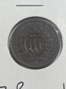 1937 San Marino 10 Centesimi Low Mintage - Picture 1 of 4